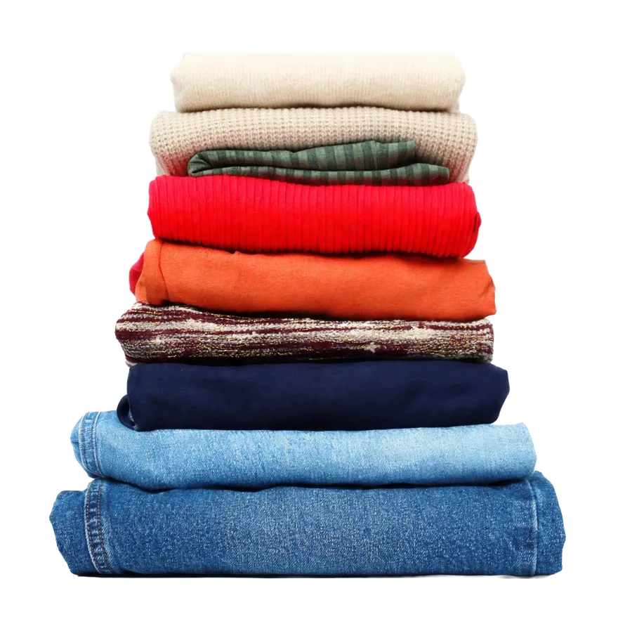 Capi d'abbigliamento piegati